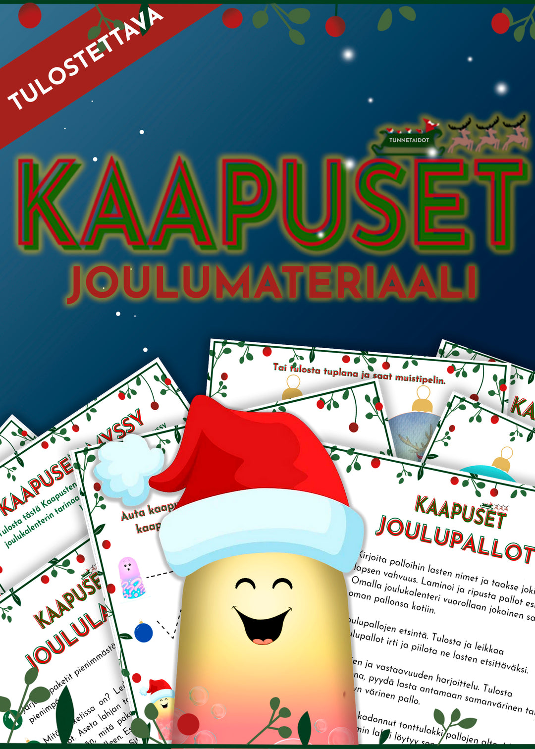 PUUHAPAKETTI JOULUUN - KAAPUSTEN JOULUMATERIAALI