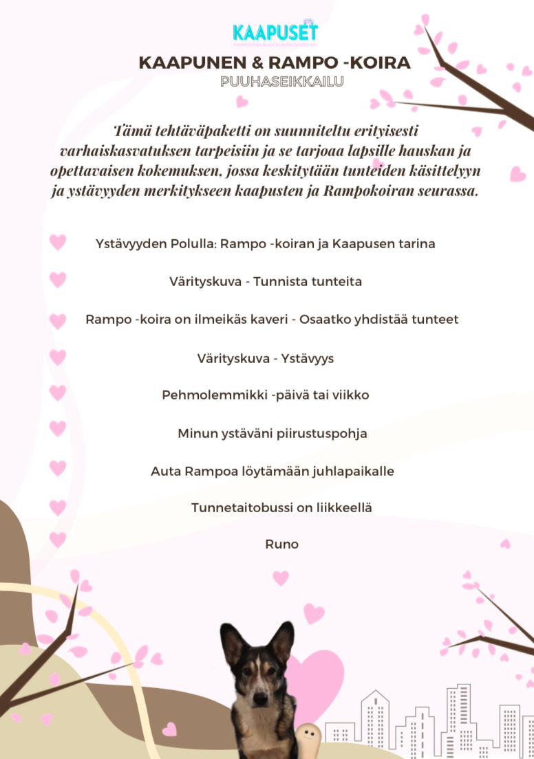 KAAPUNEN JA RAMPO-KOIRA - KAVERITAITOMATERIAALI