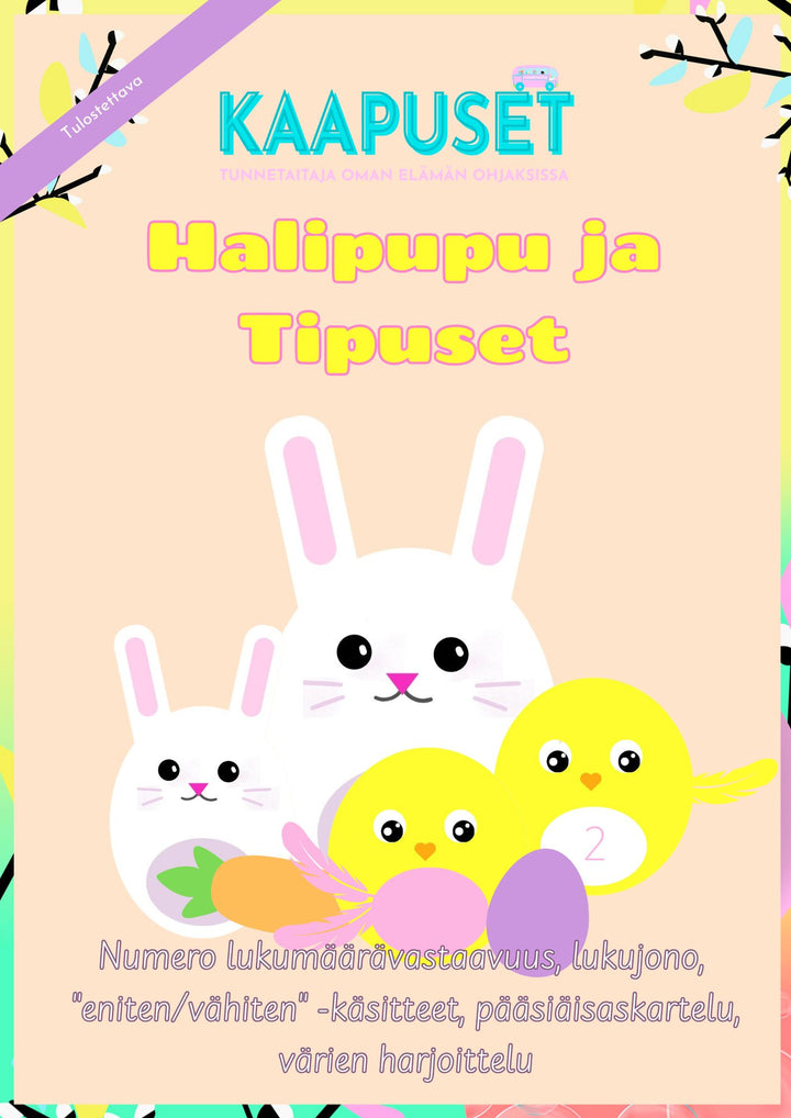 HALIPUPU JA TIPUSET - MATIKKAA, KÄDENTAITOJA JA VÄREJÄ