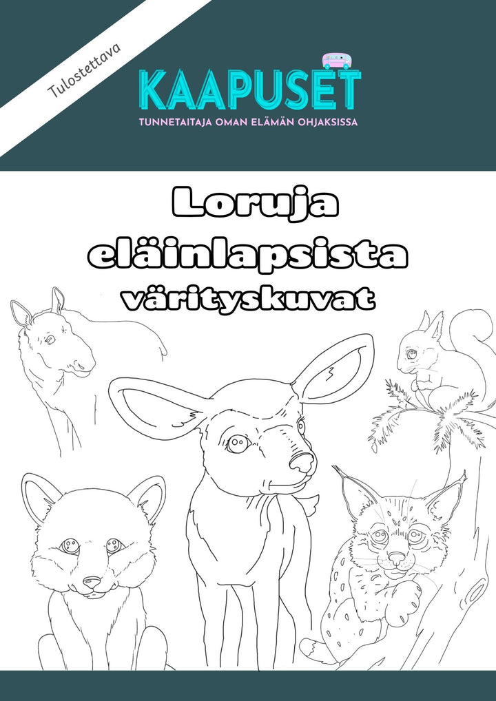 LORUJA ELÄINLAPSISTA VÄRITYSKUVAT