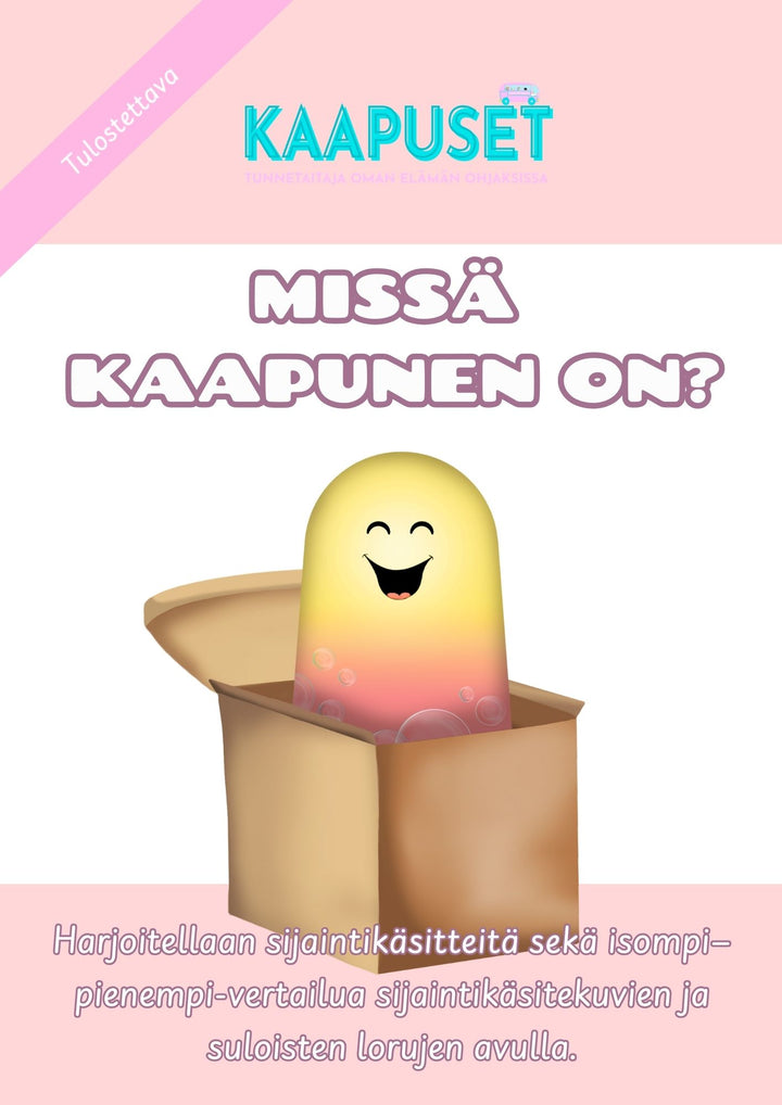MISSÄ KAAPUNEN ON? - SIJAINTIKÄSITTEET KUVIN JA LORUTELLEN