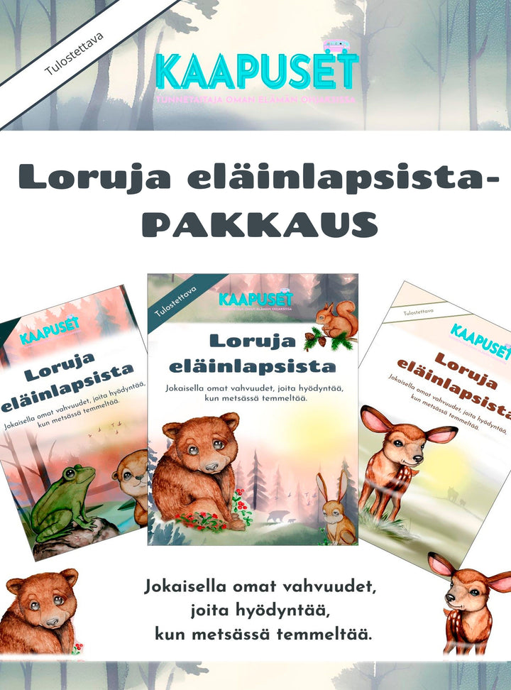 LORUJA ELÄINLAPSISTA -PAKKAUS