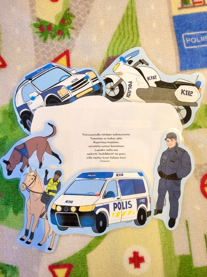 POLIISILORUT + VÄRITYSKUVAT