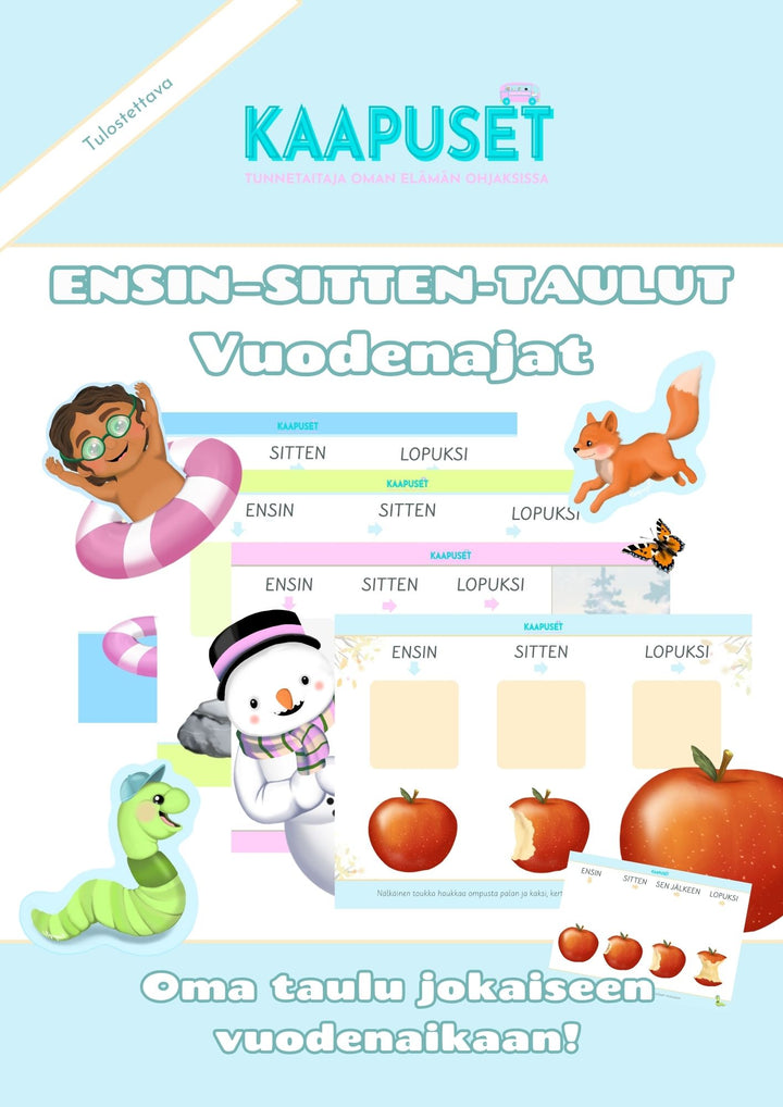 ENSIN–SITTEN-TAULUT VUODENAJAT