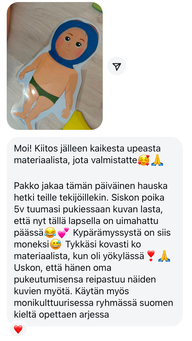 PUETAAN YHDESSÄ - HELPOTA PUKEUTUMISTILANTEITA LORUTELLEN
