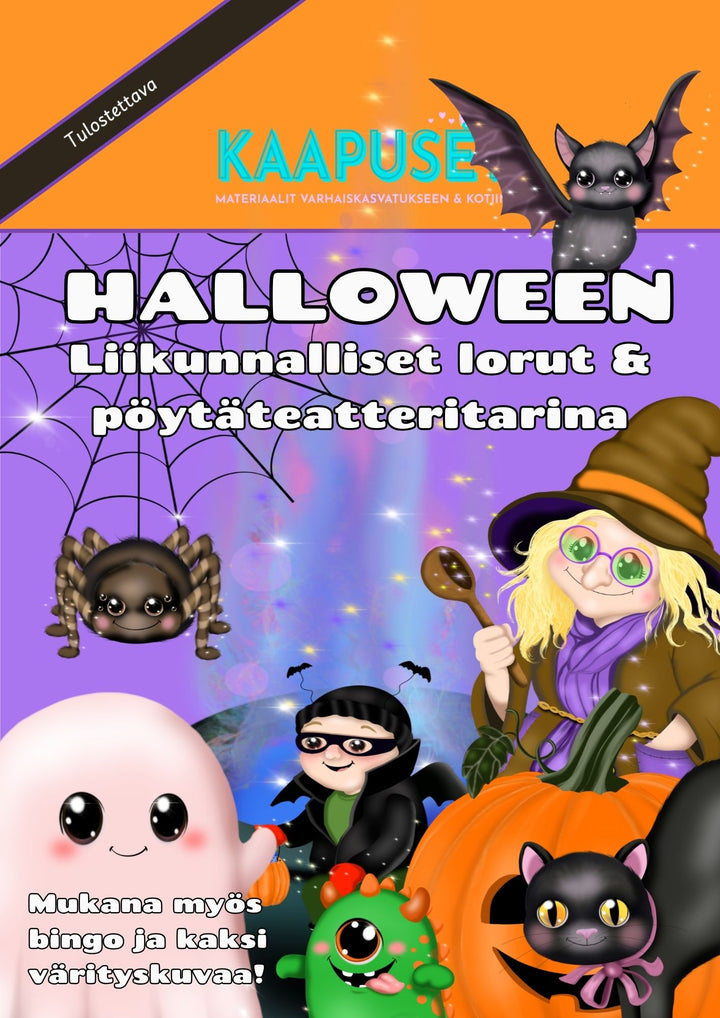 HALLOWEEN - LIIKUNNALLISET LORUT & PÖYTÄTEATTERITARINA
