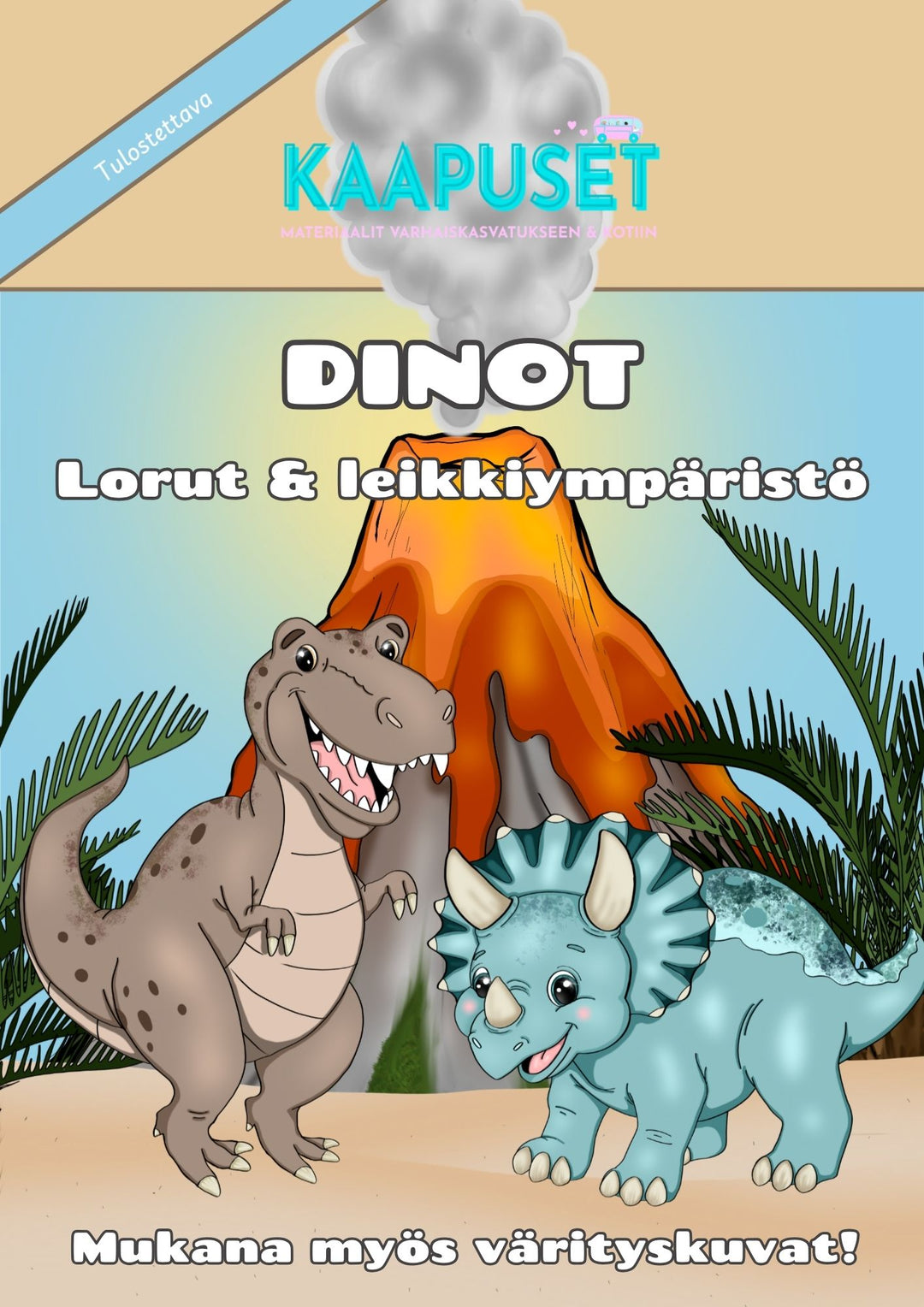 DINOT - LEIKKIYMPÄRISTÖ, LORUT & VÄRITYSKUVAT