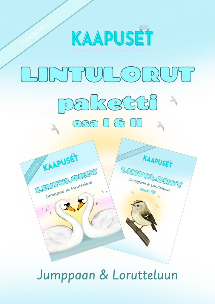 LINTULORUT PAKETTINA - JUMPPAAN JA LORUTTELUUN