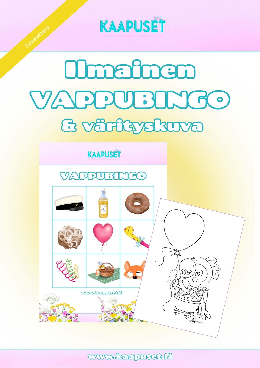 VAPPUBINGO & VÄRITYSKUVA