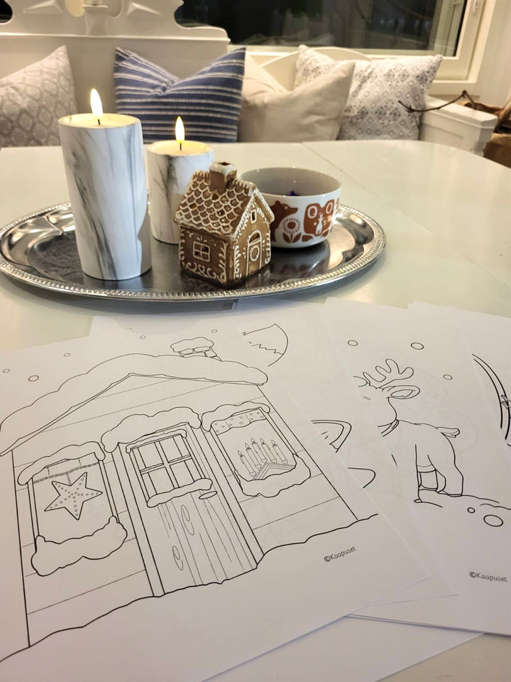 JOULUMETSÄN VÄRITYSKUVAT