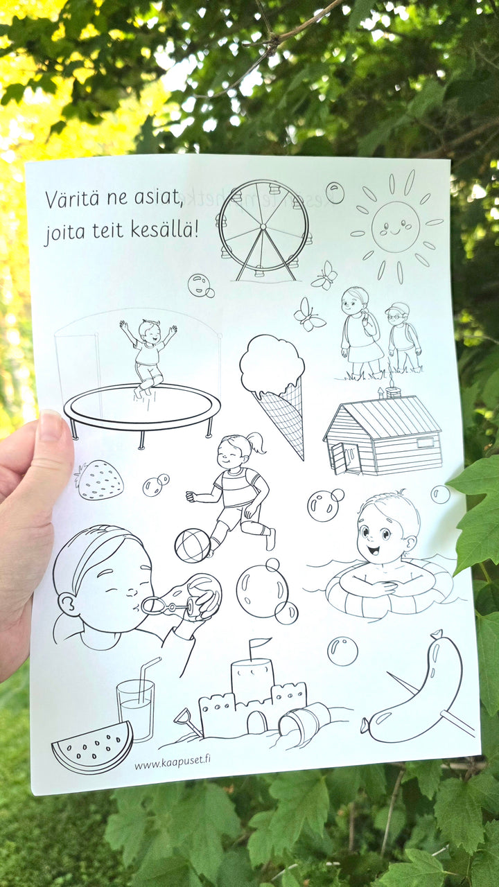 MITÄ TEIN KESÄLLÄ! - VÄRITÄ & KERRO