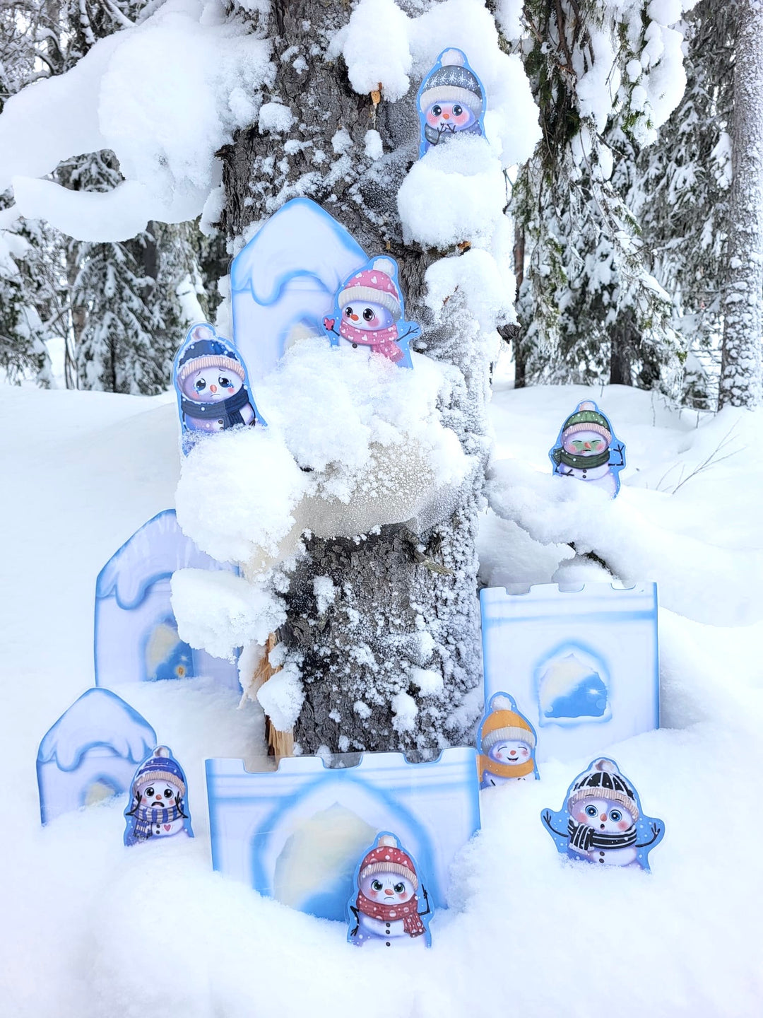 LUMIUKOT & LUMILINNA - TUNTEET, VÄRIT & SIJAINTIKÄSITTEET