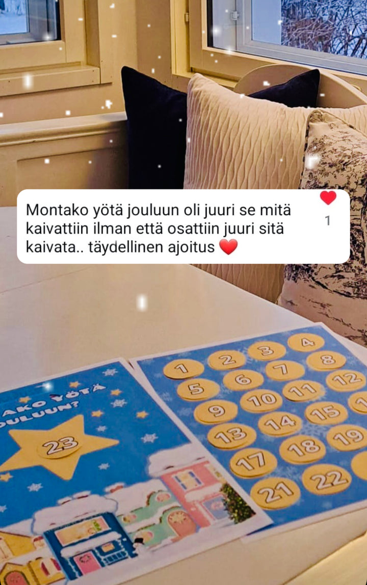 MONTAKO YÖTÄ JOULUUN?