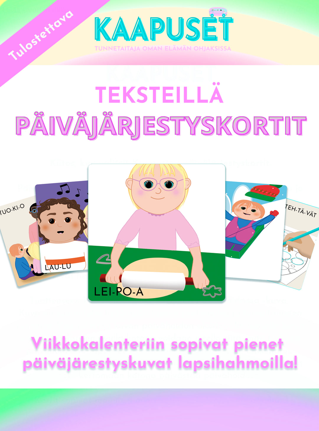 PÄIVÄJÄRJESTYSKUVAT VIIKKOKALENTERIIN